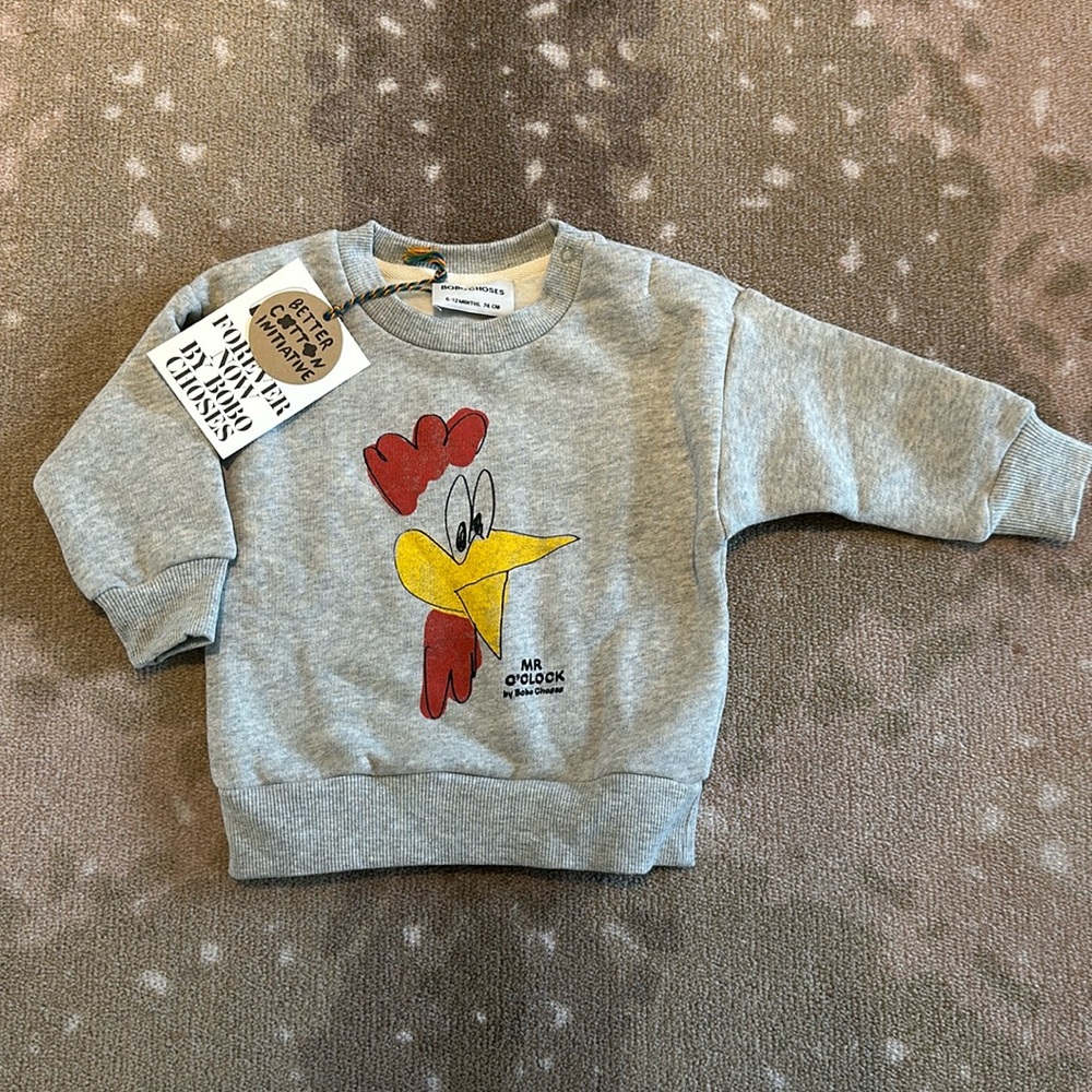 NWT Bobo Choses Mr. O’Clock Sweatshirt